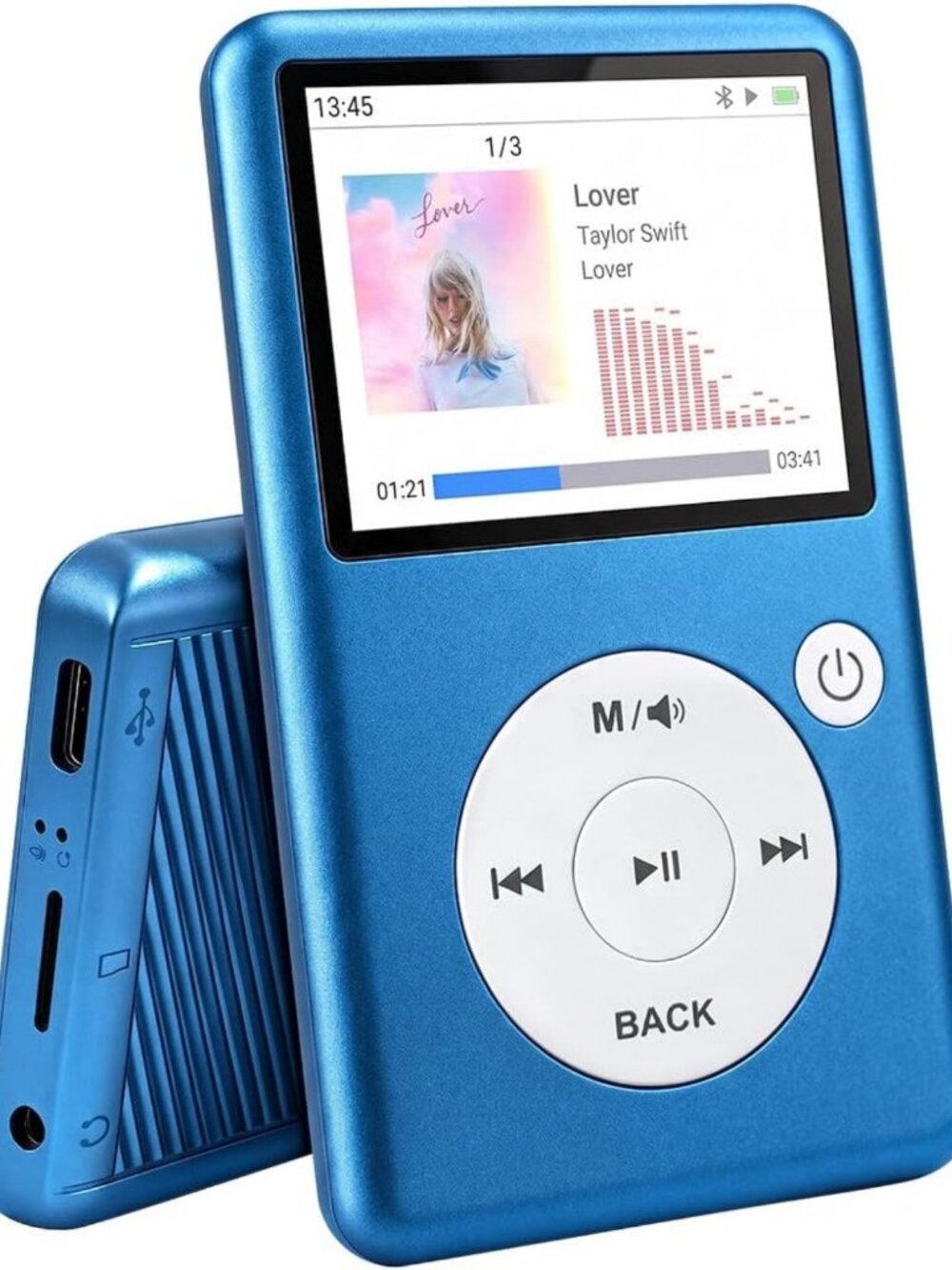 Bluetooth MP3 Player with HiFi Sound, 2.31" Screen, Portable Music Device